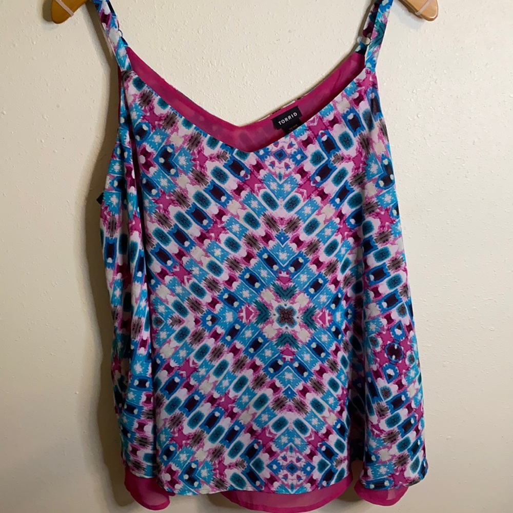 Torrid Aztec Print Tank with Adjustable Straps